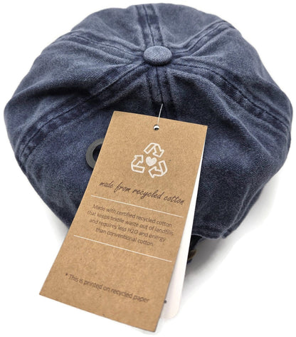 Rae Dunn David and Young Blessed Baseball Cap Navy Blue Denim Adjustable Hat New7