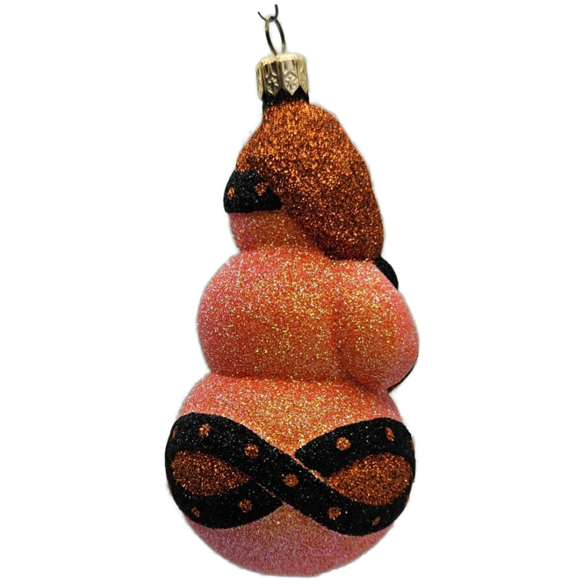 Patricia Breen Faberge Snowman Halloween Orange Stars Christmas Ornament 22235