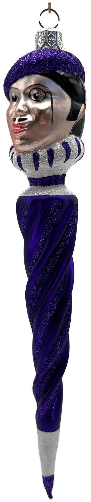 Patricia Breen French Twist Purple Glittered Monocle Christmas Ornament 9552CO7