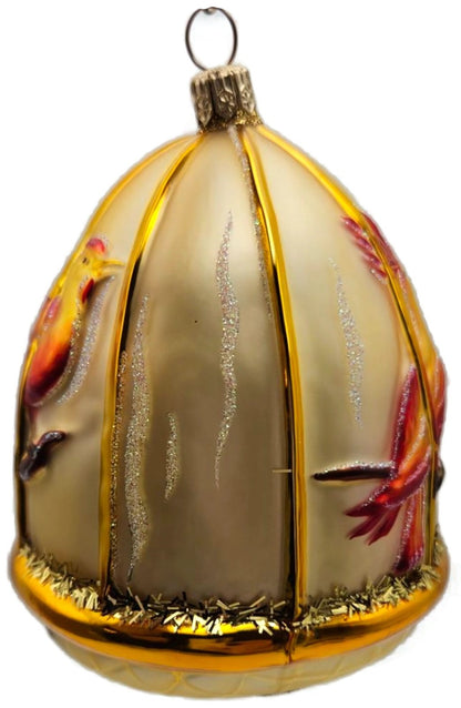 Patricia Breen Four Calling Birds Gold 12 Days of Christmas Series Ornament 20153