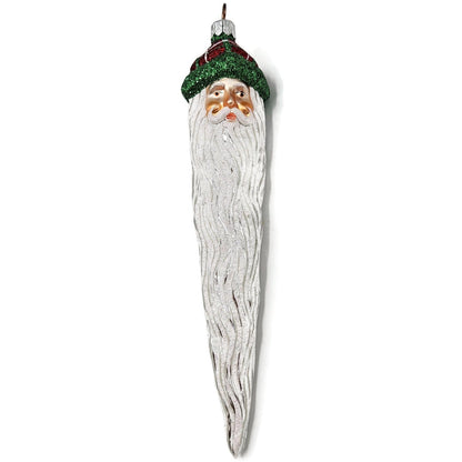 Patricia Breen Santa Claus Icicle Plaid Red Hat Drops Christmas Ornament 21328