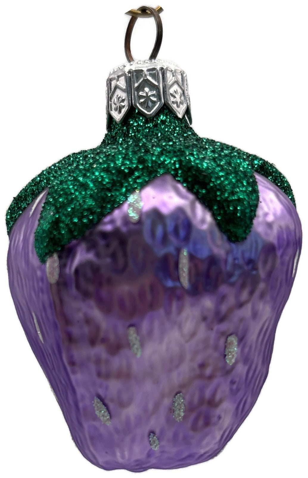Patricia Breen Frosted Strawberry Lavender Spring Fruit Christmas Ornament 96146