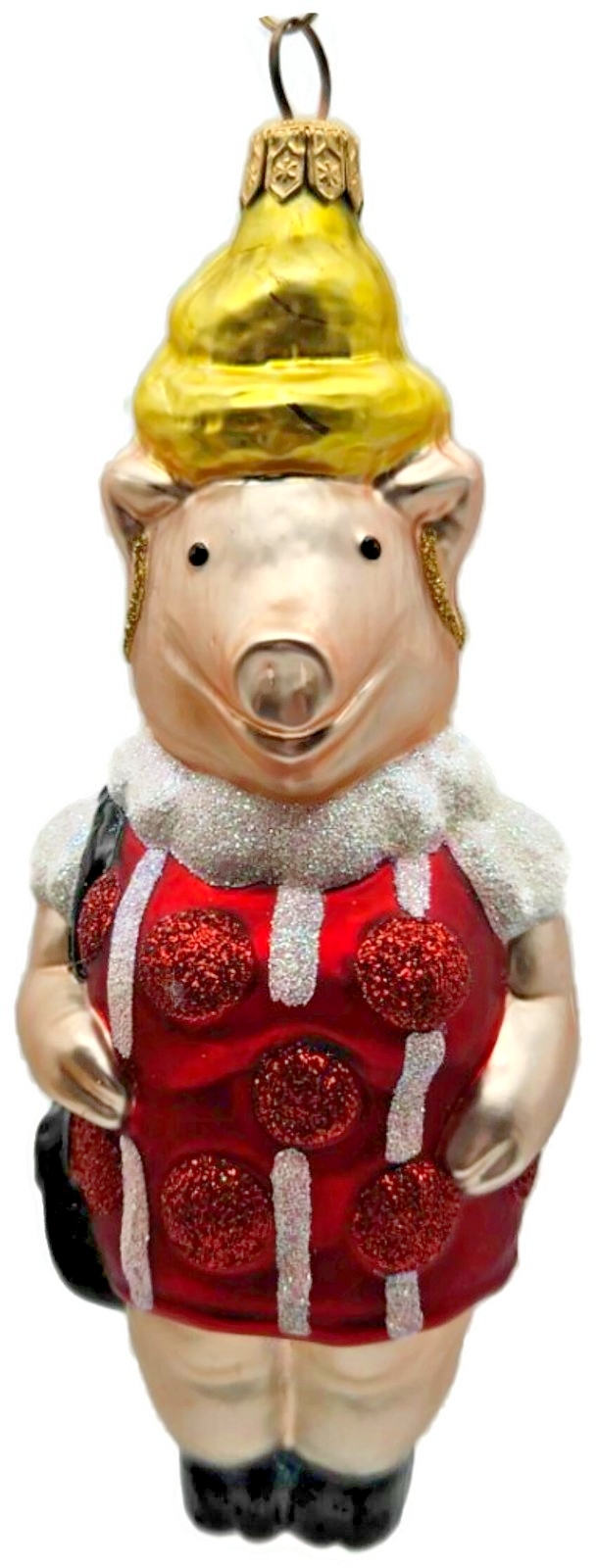 Patricia Breen This Little Piggy Goes to the Galleria Red Dress Ornament 96490