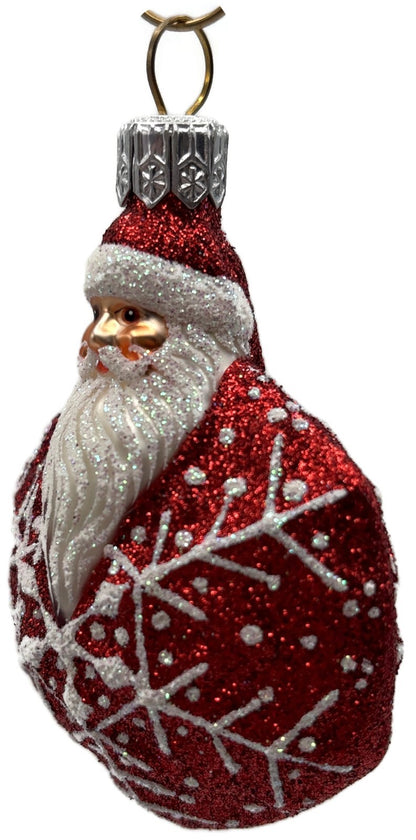 Patricia Breen Snowflake Noel Red White Santa Claus Christmas Tree Ornament 22577