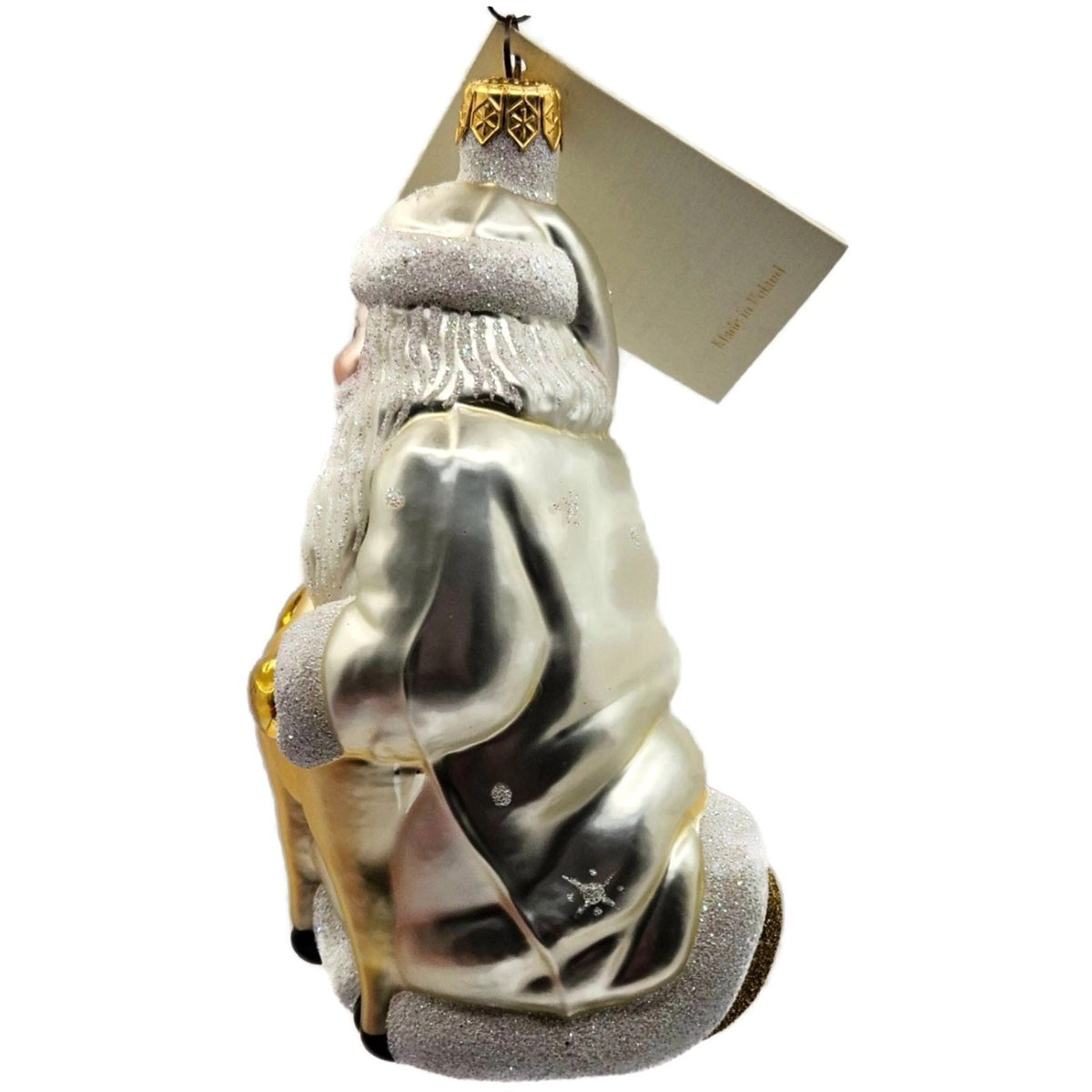 Patricia Breen Santa and Sarenka Glittered Snowflakes Christmas Ornament 98388