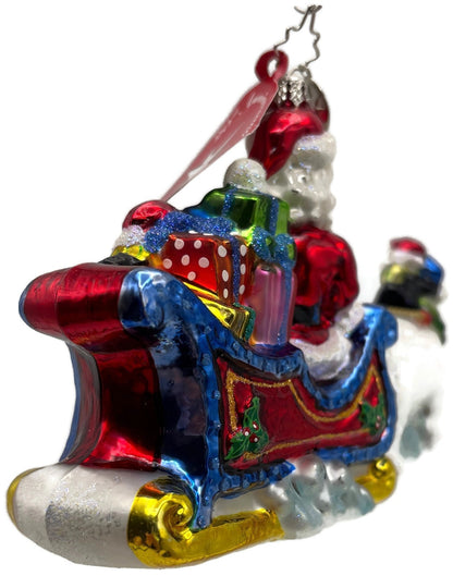 Christopher Radko Nordic Rider Santa 20th Anniversary Ornament 2005 10111879
