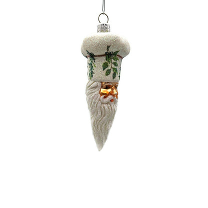 Patricia Breen Bon Appetite Herbs Santa Chef Head Leaves Christmas Ornament 22143
