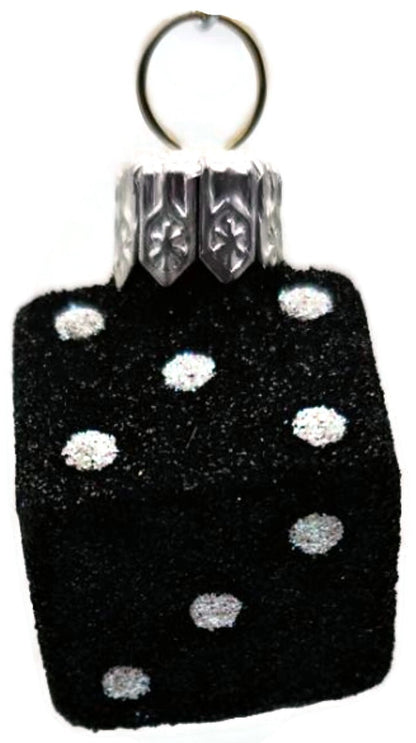Patricia Breen Dice Pair Black and White 2 Part Mini Christmas Ornament 2377GIFT6