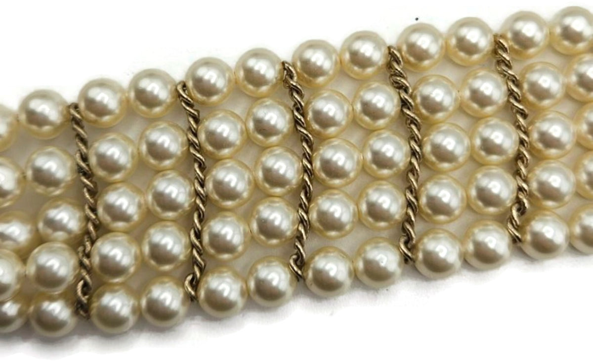 Chanel Paris Bombay 12A Pearl Camellia Necklace Belt Gold Tone 2012 w/ Box7