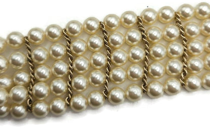 Chanel Paris Bombay 12A Pearl Camellia Necklace Belt Gold Tone 2012 w/ Box7