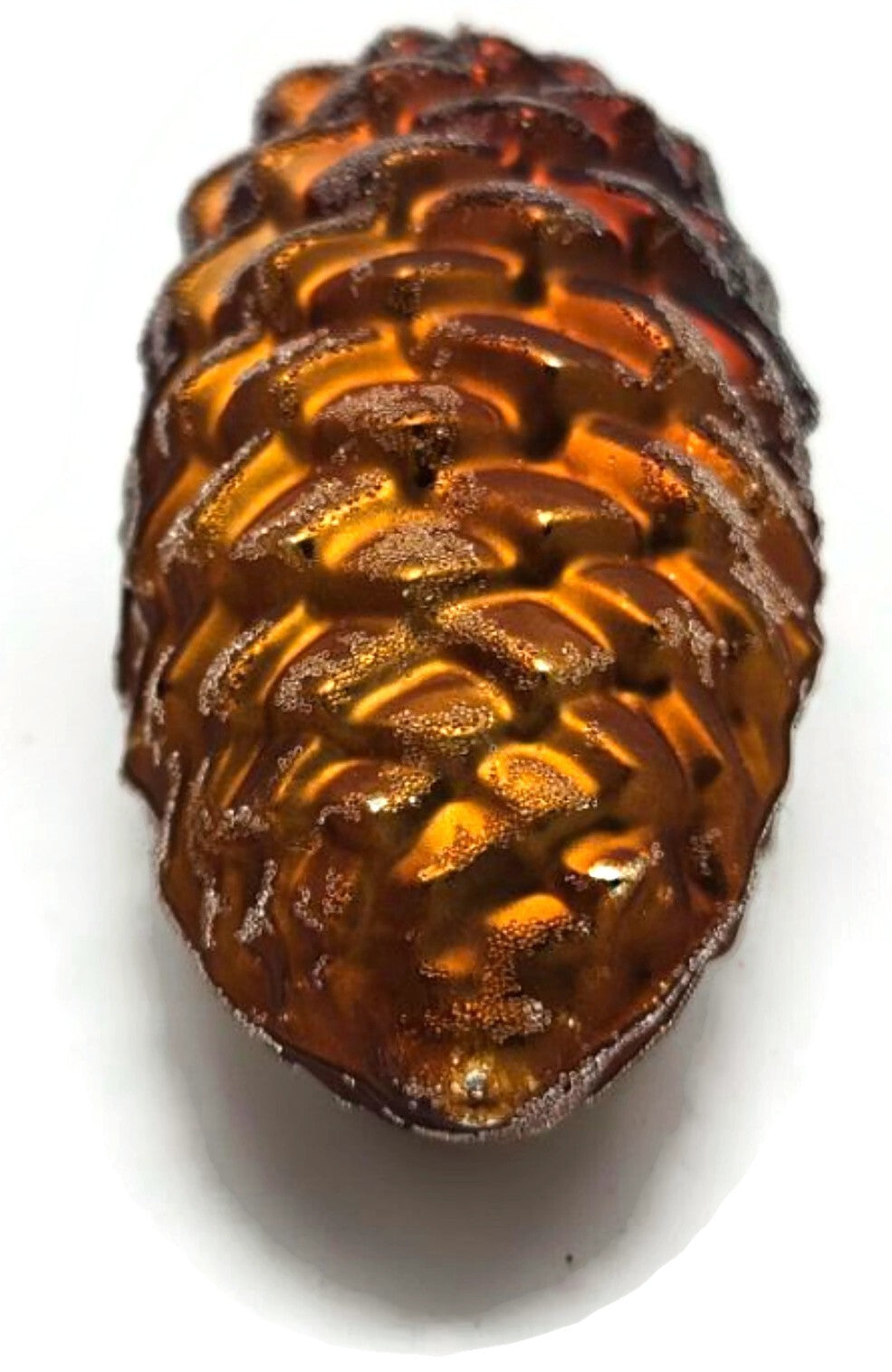 Christopher Radko Forest Frost Brown Pinecone Christmas Tree Ornament 98-496-08
