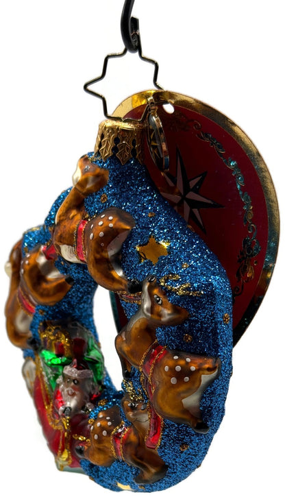 Christopher Radko Santa's Midnight Ride Gem Stars Christmas Ornament 101973910