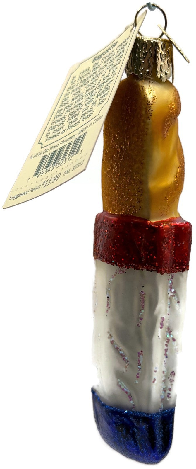 Old World Christmas Baguette French Bread Glass Christmas Ornament 32312 OWC3
