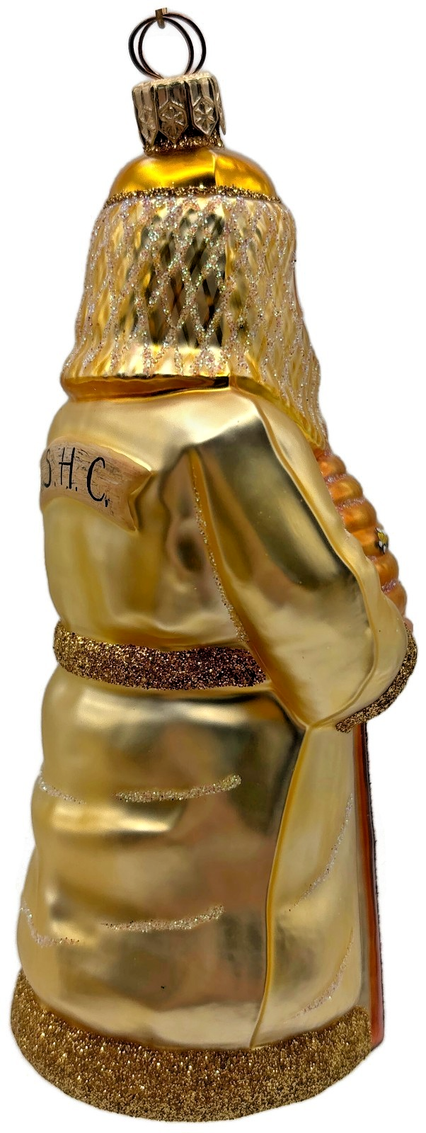 Patricia Breen 2000 Beeskeeping Santa SHC Gold Bee Spring Ornament 20054