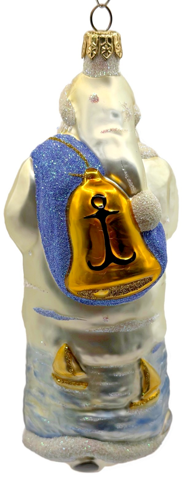 Patricia Breen Santa Of The Safe Harbour Pearl Anchor Summer Ornament 9900ML1