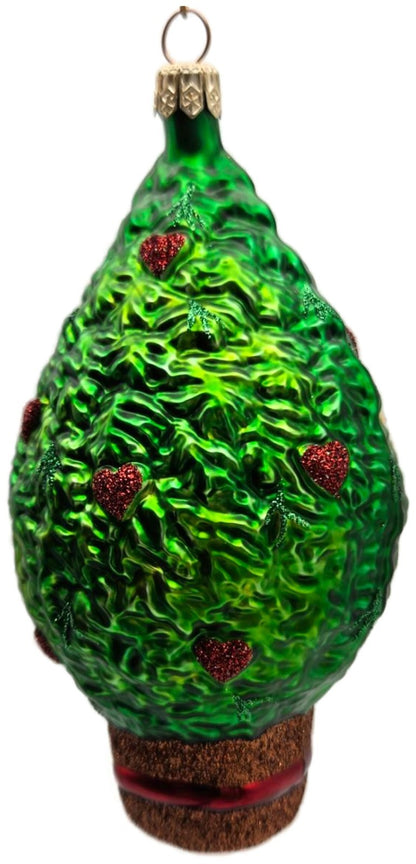 Patricia Breen Three French Hens Glittered Trunk Christmas Tree Ornament 20425