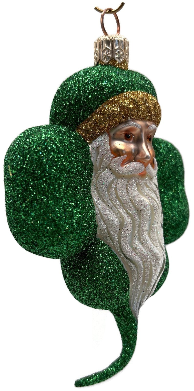 Patricia Breen Eire Santa Green Shamrock St. Patrick's Christmas Ornament 21077