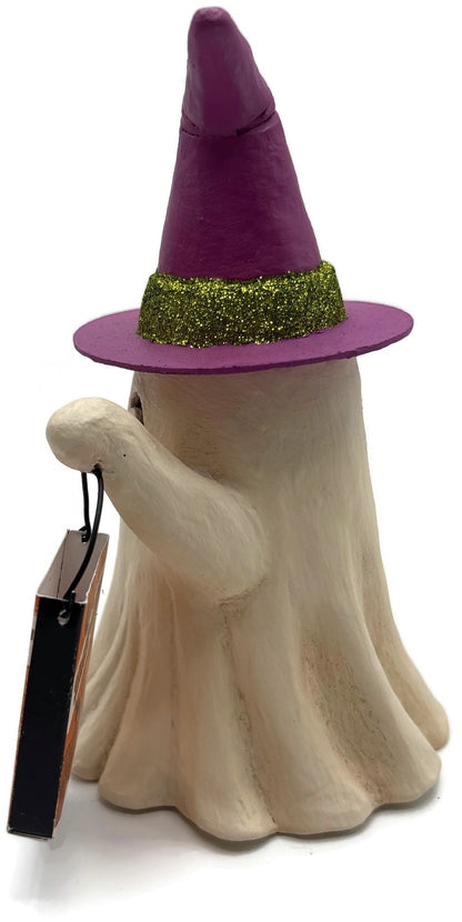 Bethany Lowe Halloween Witchy Ghost With Treat Bag TF3241 Hand Painted6