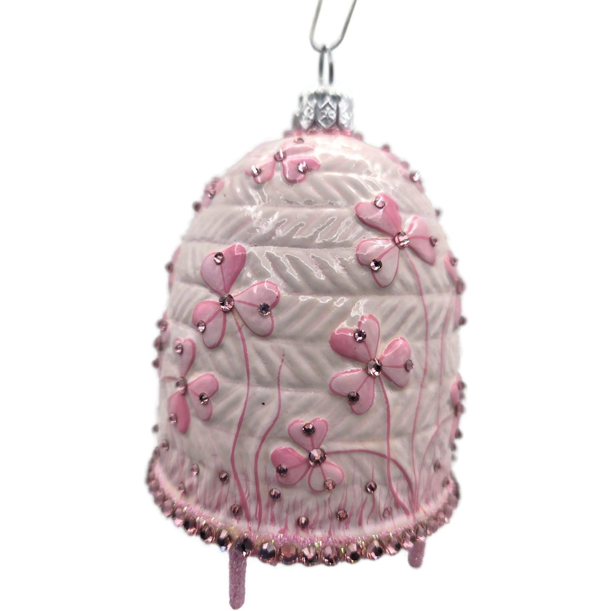 Patricia Breen Castle Caldwell Pink Bees Flower Spring Christmas Ornament 31084