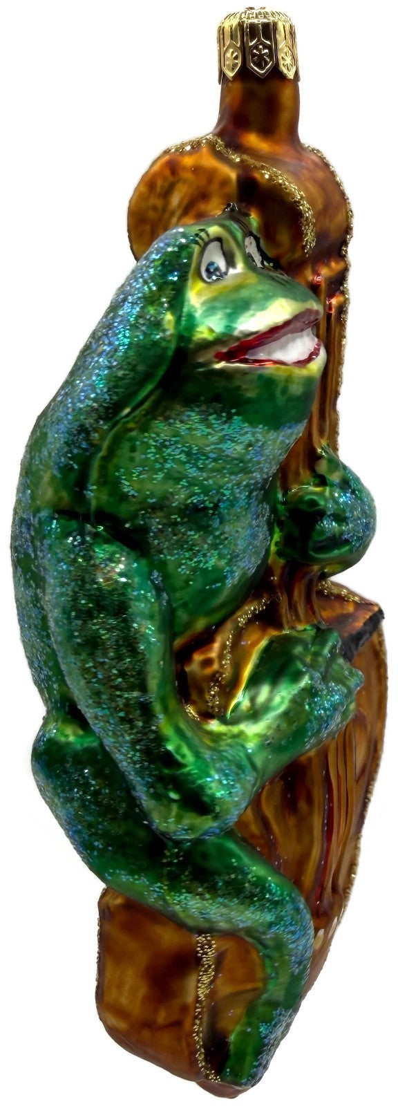 Christopher Radko 1996 Jeremiah Bullfrog Bass Cello Glass Ornament 96 201 07