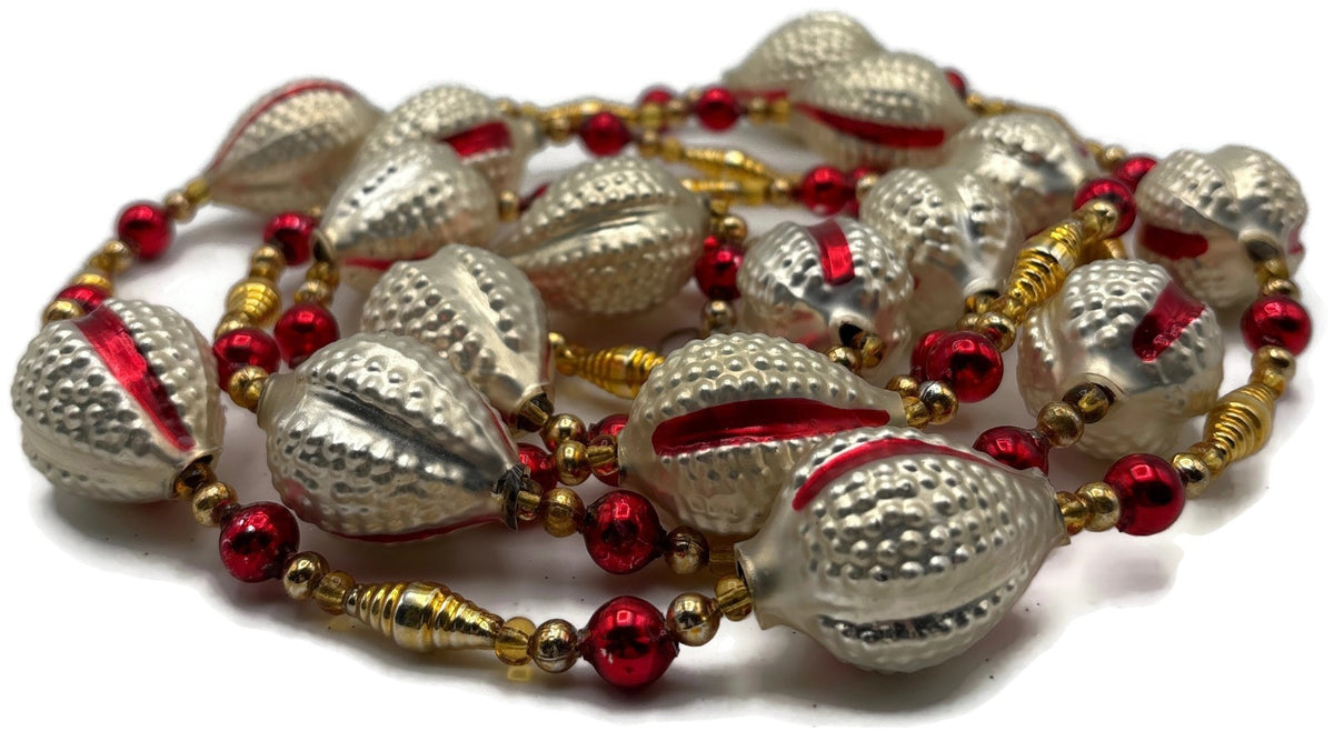 Christopher Radko Twelfth Night Beaded Silver Gold Christmas Garland 92 231 02