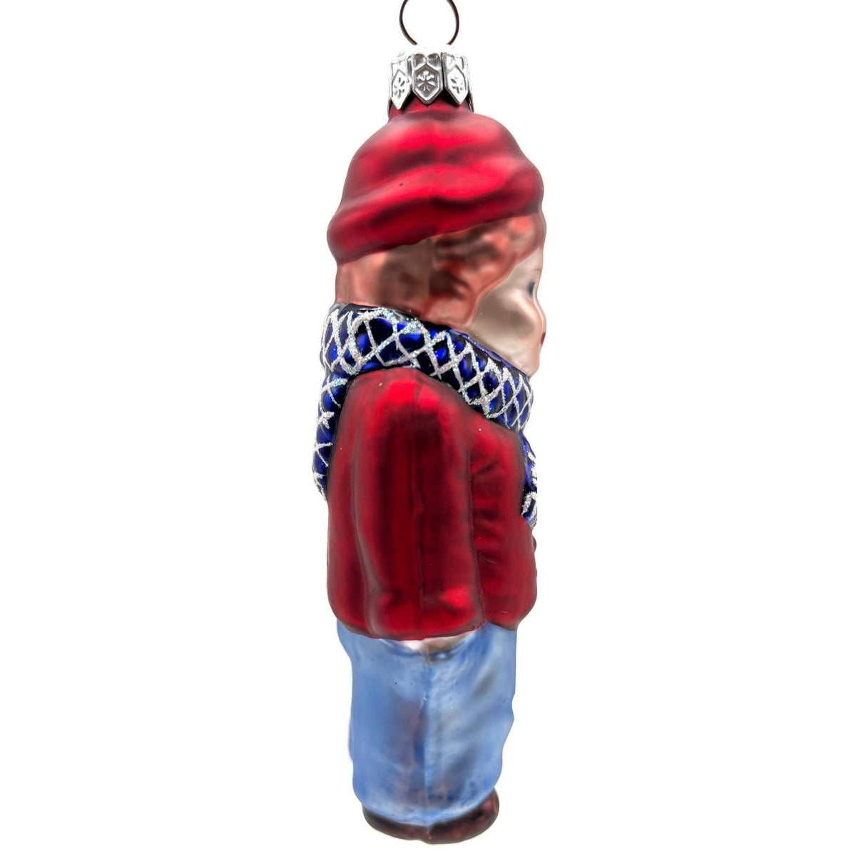 Patricia Breen Henry The Victorian Boy Auburn Hair Red Cuffs Glass Ornament 95064