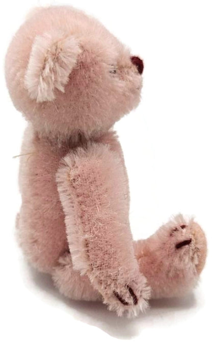 Steiff Club 2013 Annual Loyalty Gift Teddy Bear Rose Pink Mohair 10 CM With COA3