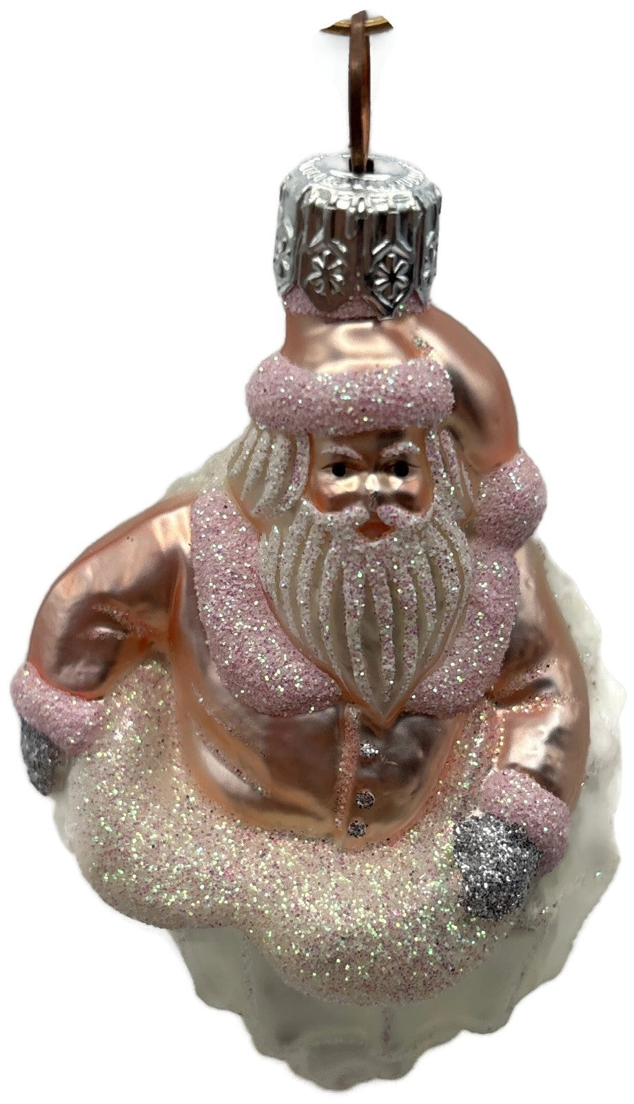 Patricia Breen Turitella Santa Pink Aquatic Seashell Christmas Ornament 99398