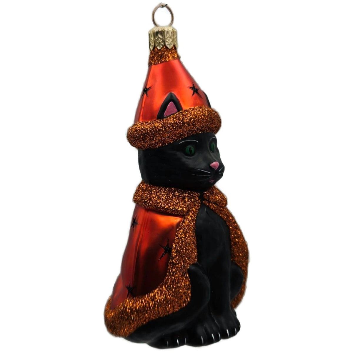Patricia Breen Salem Kitten Black Orange Stars Halloween Christmas Ornament 20326