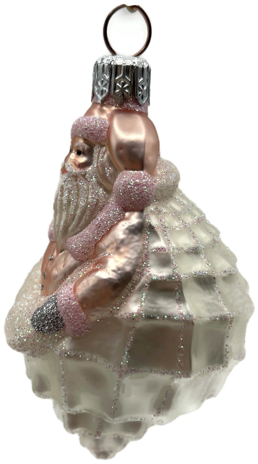Patricia Breen Turitella Santa Pink Aquatic Seashell Christmas Ornament 99395