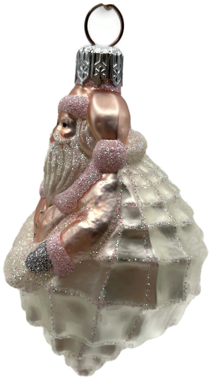 Patricia Breen Turitella Santa Pink Aquatic Seashell Christmas Ornament 99395