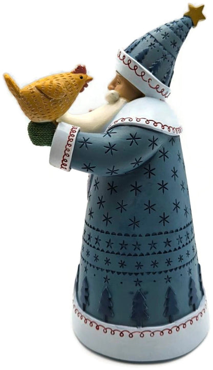 Enesco Artist Gallery Chickens Love Santa Too Beth Logan Christmas Decor 60169877