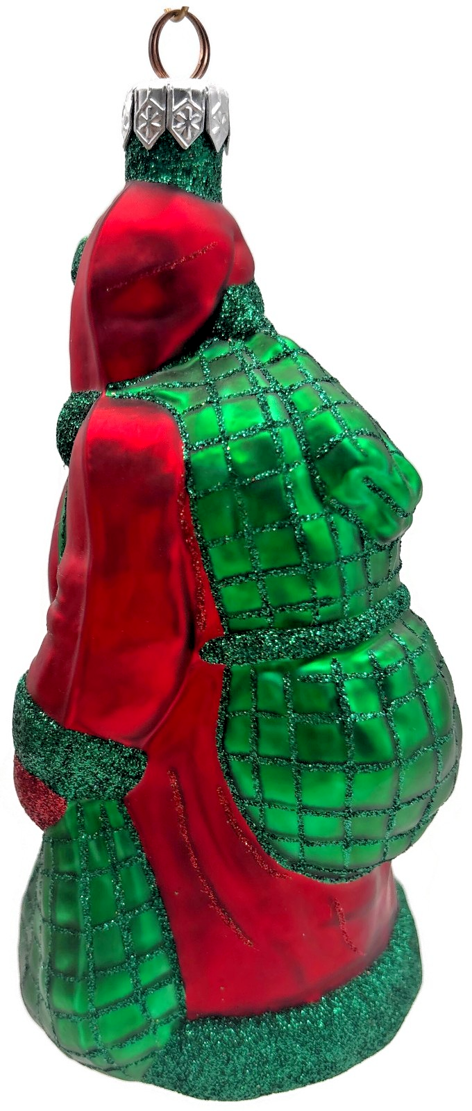 Patricia Breen 2000 Laden With Love Red Green Santa Christmas Ornament 98263