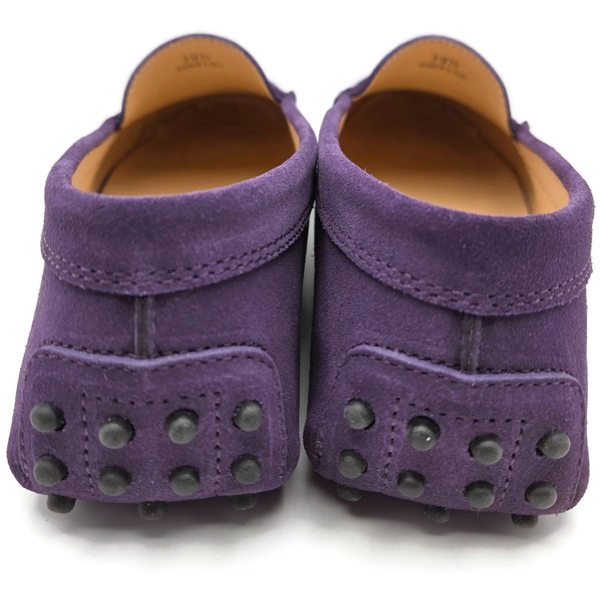 TOD'S Driving Moccasins Loafers Shoes Purple Suede Gommino Womens Size 39.512