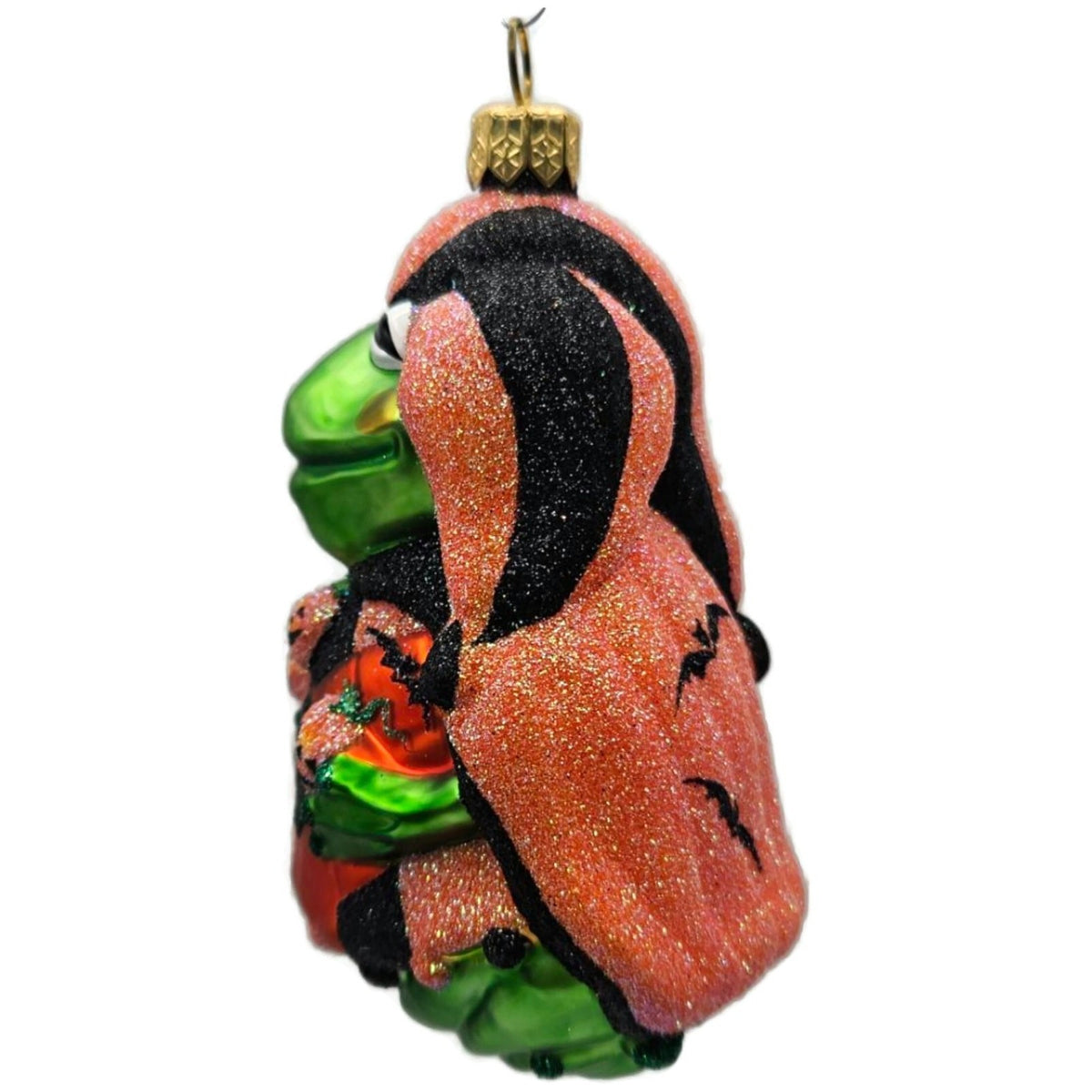 Patricia Breen Yorick Frog Halloween Orange Pumpkins Christmas Ornament 20463