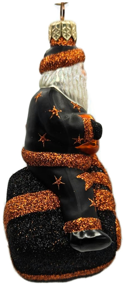 Patricia Breen For You Henry Black Orange BOO Santa Halloween Ornament Item 20136