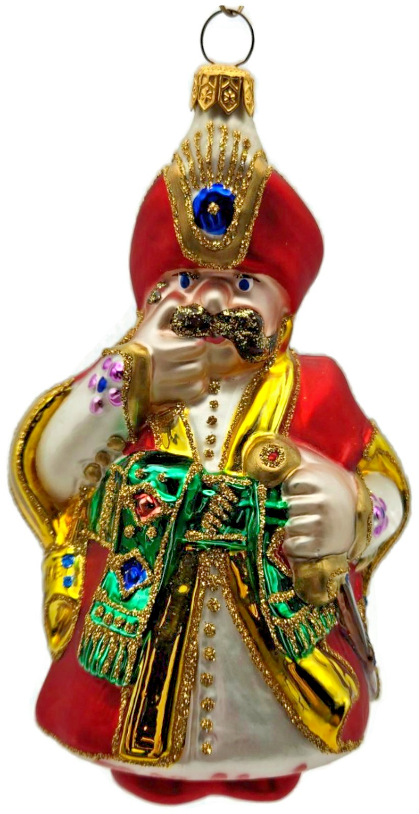 Kurt Adler Komozja Polonaise Polish Nobleman 1996 Glass Christmas Tree Ornament0