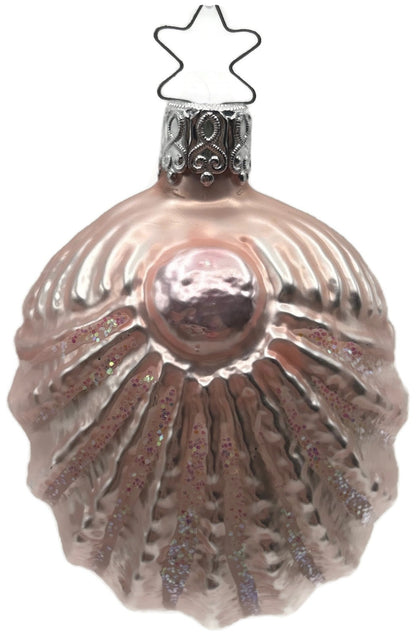 Inge-Glas OWC 3623 Pink Sea Shell German Glass Christmas Ornament Star Crown0