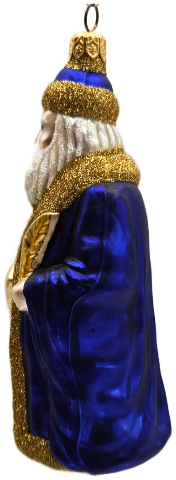 Patricia Breen Making His List Blue Santa Christmas Ornament 9633 19961