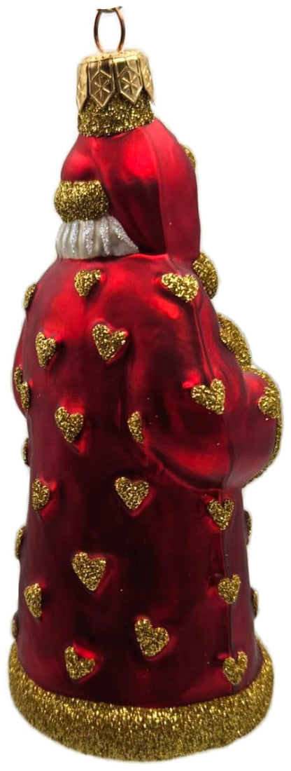 Patricia Breen I Love You Santa Gold Hearts Valentines Christmas Ornament 97253