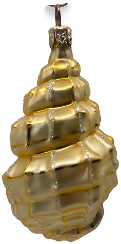 Patricia Breen Eric's Shell Gold Nautical Aquatic Christmas Ornament 9900CATZ5