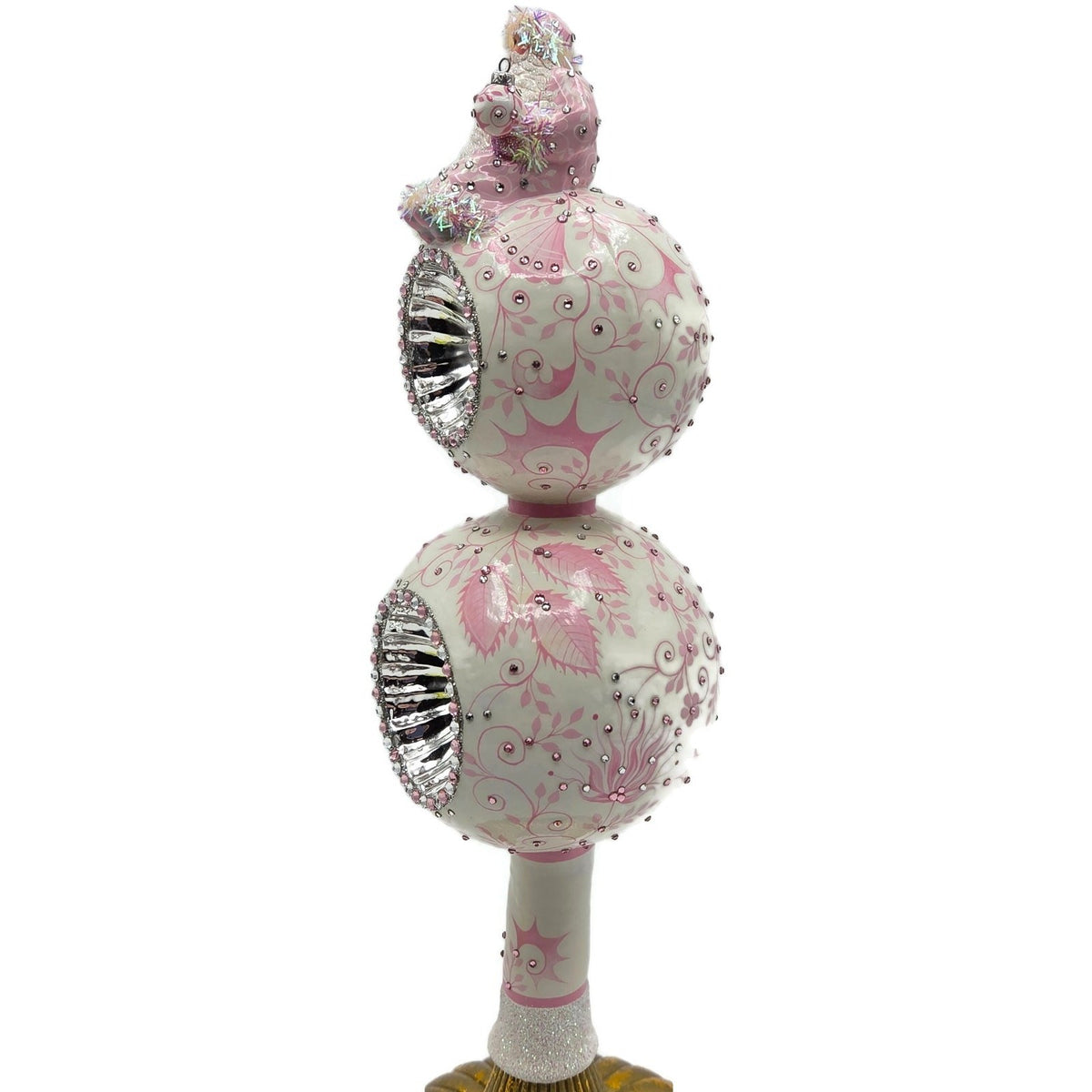 Patricia Breen Summit Finial Chinoiserie Pink Spring Christmas Tree Topper 31334