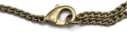 Chanel CC Logo B12A Coco Mademoiselle Figurine Charm Pendant Necklace Gold Pearl5