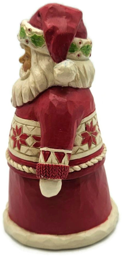 Jim Shore Nordic Holly Berry Noel Santa Red Pint Sized Christmas Decor Figurine6