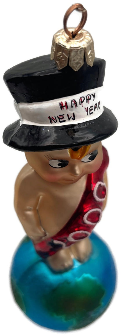 Christopher Radko Millenium Munchkin New Year Glass Christmas Ornament 99 292 08