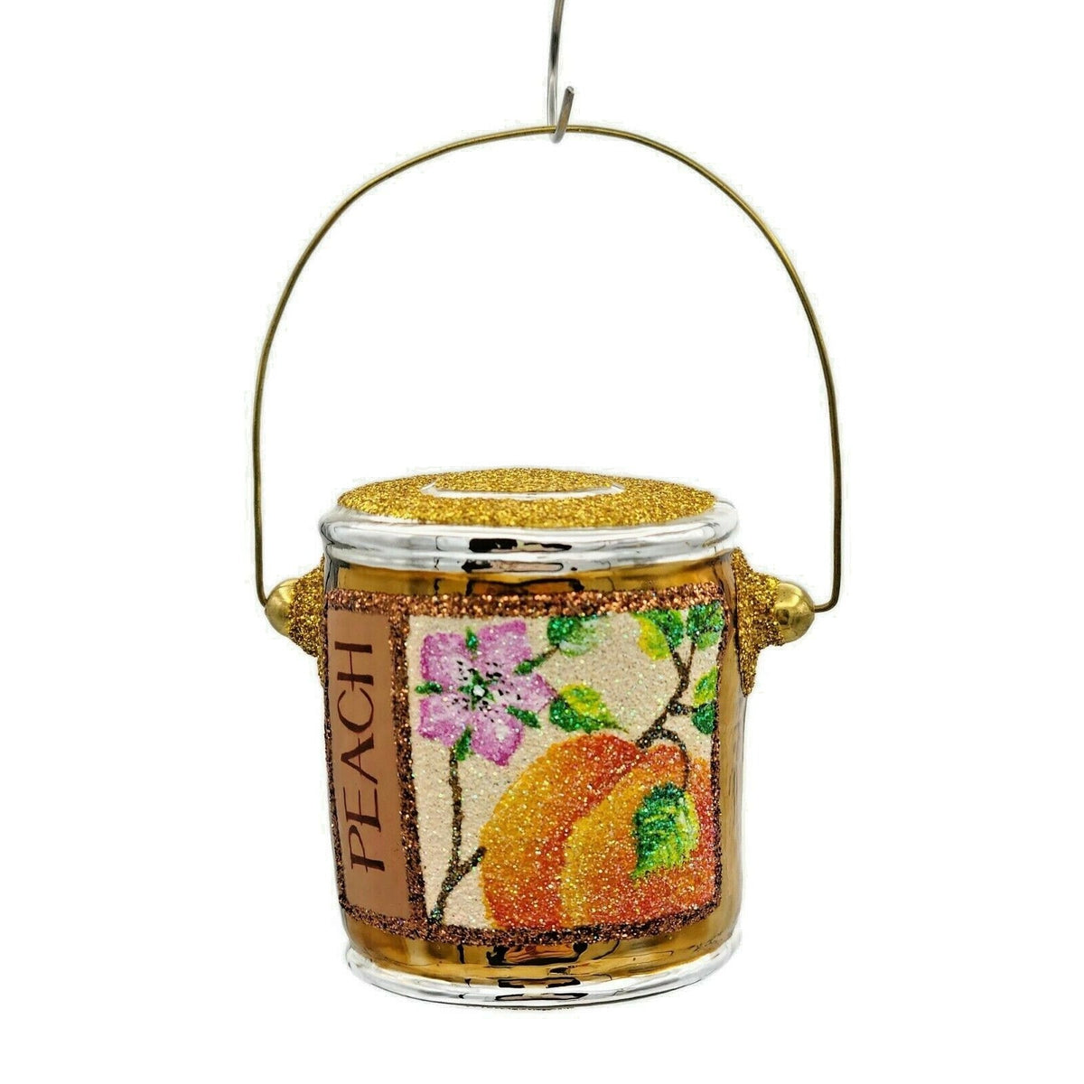 Patricia Breen Colourful Quarts Peach Paint Can Spring Christmas Ornament 25790