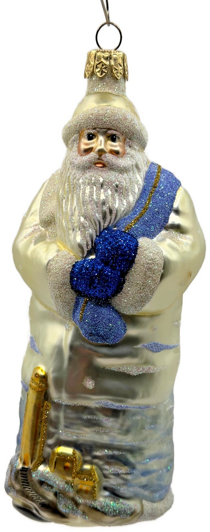 Patricia Breen Santa Of The Safe Harbour Pearl Anchor Summer Ornament 9900ML8