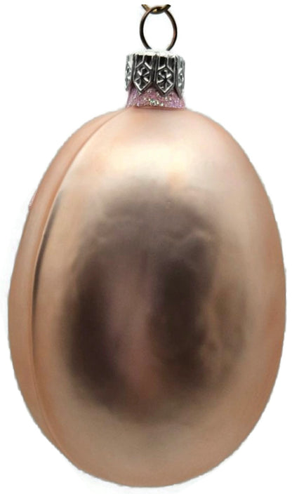Patricia Breen Jelly Bean Santa Claus Head Pink Matte Christmas Ornament 99167