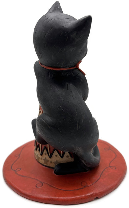 Bethany Lowe Johanna Parker Hugga Hat Jack Cat Hand Painted Halloween Figure6