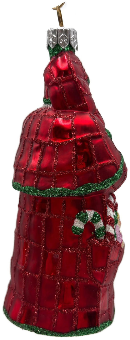 Patricia Breen Patchwork Santa Bear Snowman Candy Canes Christmas Ornament3